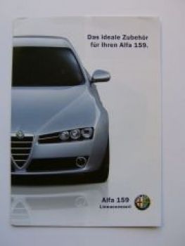 Alfa Romeo 159 Lineaccessori Zubehör Prospekt 9/2005