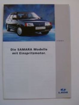 Lada Samara Modelle mit Einspritzmotor Prospekt 8/1995