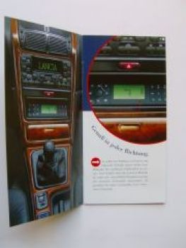Lancia k Modelle Radio- Navigationssystem Prospekt Flyer