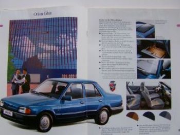 Ford Orion Prospekt 7/1988 + Ghia Ausstattung