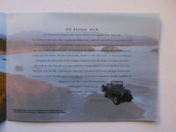 Jeep Grand Cherokee Prospekt 12/2000 NEU