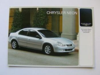 Chrysler Neon Preisliste 10/2002