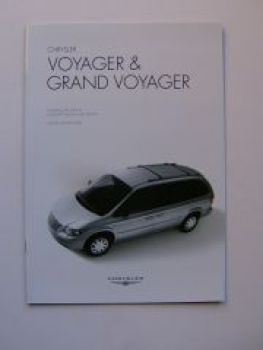 Chrysler Voyager & Grand Voyager Prospekt 8/2005+Preise