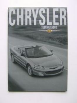 Chrysler Sebring Cabrio Prospekt +Preisliste 2/2001 NEU
