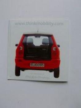 Think City Ford Prospekt 9/2001 Rarität NEU