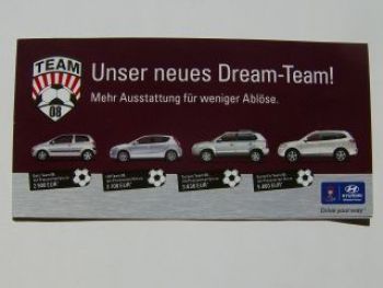 Hyundai Team Sondermodell Flyer Getz i30 Tucson Santa Fe