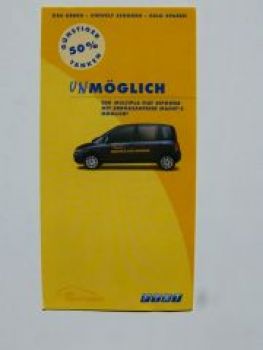 Fiat Das Erdgasfahrzeug Multipla Bipower Infoflyer NEU