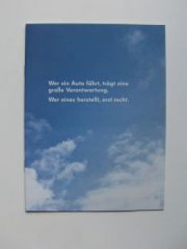 VW Wer ein Auto fährt, trägt...Blue Motion TDI TSI DSG Eco Fuel