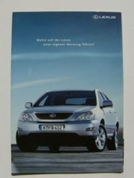 Lexus Infoprospekt alle Modelle +RX300