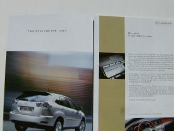 Lexus Infoprospekt alle Modelle +RX300