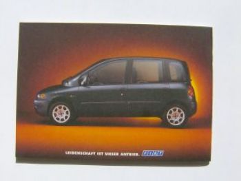 Fiat Multipla Bipower Infoprospekt Gas geben..