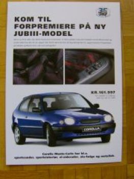 Toyota Corolla Monte-Carlo Dänischer Prospekt NEU