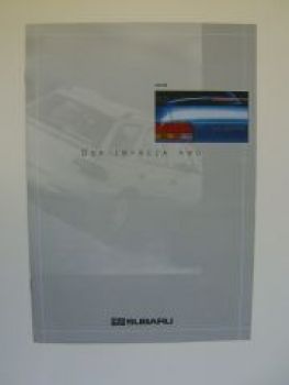 Subaru Impreza AWD Zubehör Prospekt 9/1999 NEU