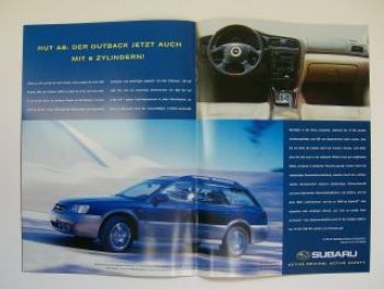 Subaru Herbst 2000 Gesamtprospekt A4 Format NEU