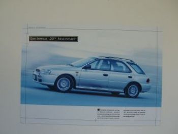 Subaru Impreza 20th Anniversary Prospekt Rarität