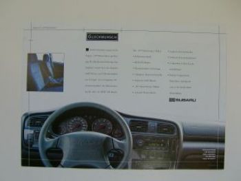 Subaru Legaza 20th Anniversary Prospekt Rarität