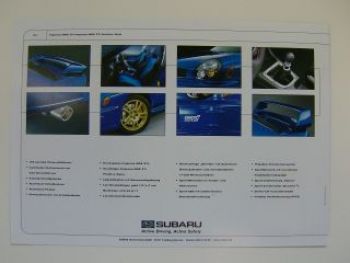 Subaru Impreza WRX STi +Prodrive Style Prospekt 9/2001