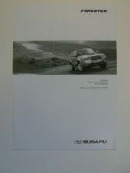 Subaru Forester Prospekt +Preisliste 9/2005 NEU
