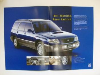 Subaru Forester Turbo 4WD Night Blues Prospekt 2/2002 NEU