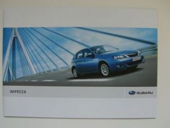 Subaru Impreza Prospekt 9/2008 NEU
