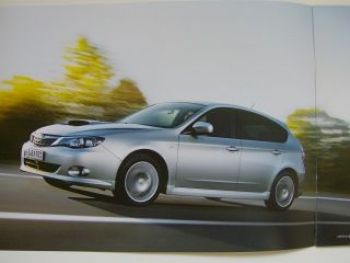 Subaru Impreza 2.0d Boxer Diesel Prospekt 12/2008 NEU