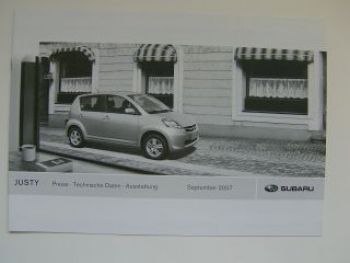 Subaru Justy Prospekt 7/2008 +Preisliste 9/2007 NEU