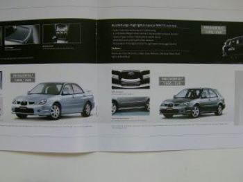 Subaru Sondermodelle Prospekt 3/2007 NEU