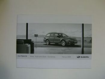 Subaru Preisliste Outback 9/2007 NEU
