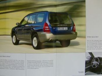 Subaru Forester AWD Prospekt 8/2002 NEU