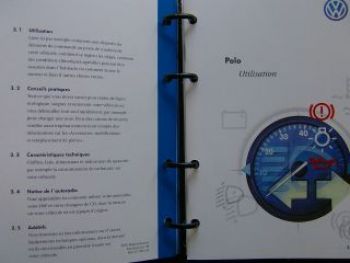 VW Polo Betriebsanleitung Mappe Französisch 8/1999