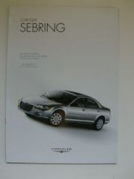 Chrysler Sebring Preisliste 1/2006 NEU