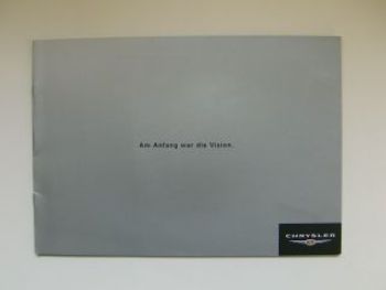 Chrysler Crossfire neue Modell Prospekt 11/2002 NEU