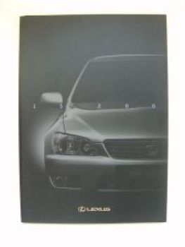 Lexus IS200 Prospekt 5/1999 A4 Format NEU