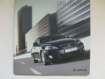 Lexus IS Prospekt Buch 9/2007 +Preisliste NEU