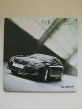 Lexus GS Prospekt Buch 11/2007 +Preisliste NEU