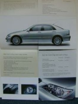 Lexus Infoflyer IS200 Limited+ SportCross  Prospekt