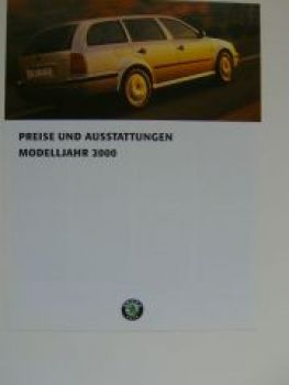 Skoda Octavia Combi Preise & Ausstattungen Mdlj.2000