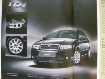 Skoda Fabia RS Prospekt 3/2004 NEU Rarität