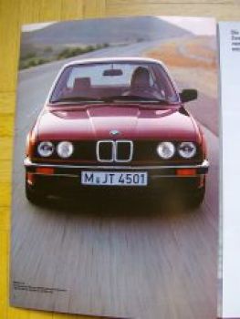 BMW 316 318i +Katalysator 320i 323i 1985 Prospekt E30