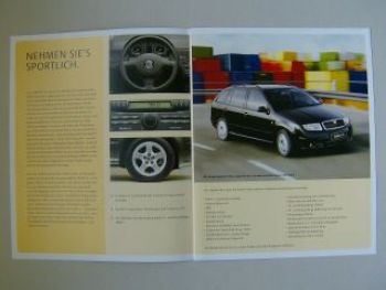 Skoda Fabia Sport Prospekt 9/2005 NEU