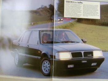 Lancia Thema Prospekt 3/1985 Rarität