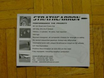 Strathcarron Infokarte UK Englisch Rarität NEU