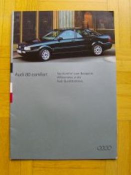 Audi 80 comfort B4 Prospekt 1994 +TDi+Quattro