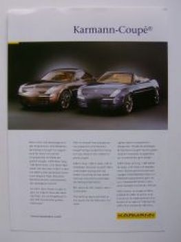 Karmann Coupe Studie Prospekt