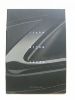 Lexus LS400 GS300 IS200 4/1999 Prospekt NEU