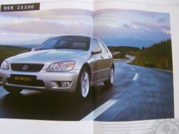 Lexus LS400 GS300 IS200 4/1999 Prospekt NEU