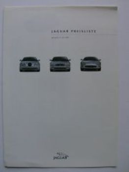 Jaguar Preisliste S-Type XJ-Serie XK-Serie 15.7.1999