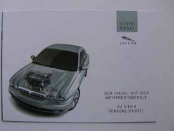 Jaguar X-Type Diesel Prospekt 6/2003 NEU