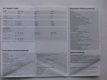 Nissan Vanette Cargo Preise & Ausstattungsvarianten 3/2000