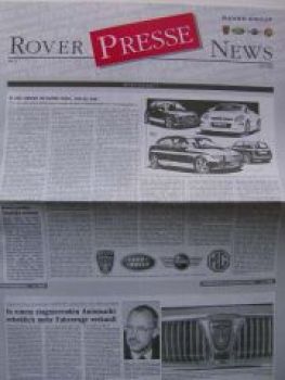 Rover Presse News 6/1998 Neue Mini Neue 75